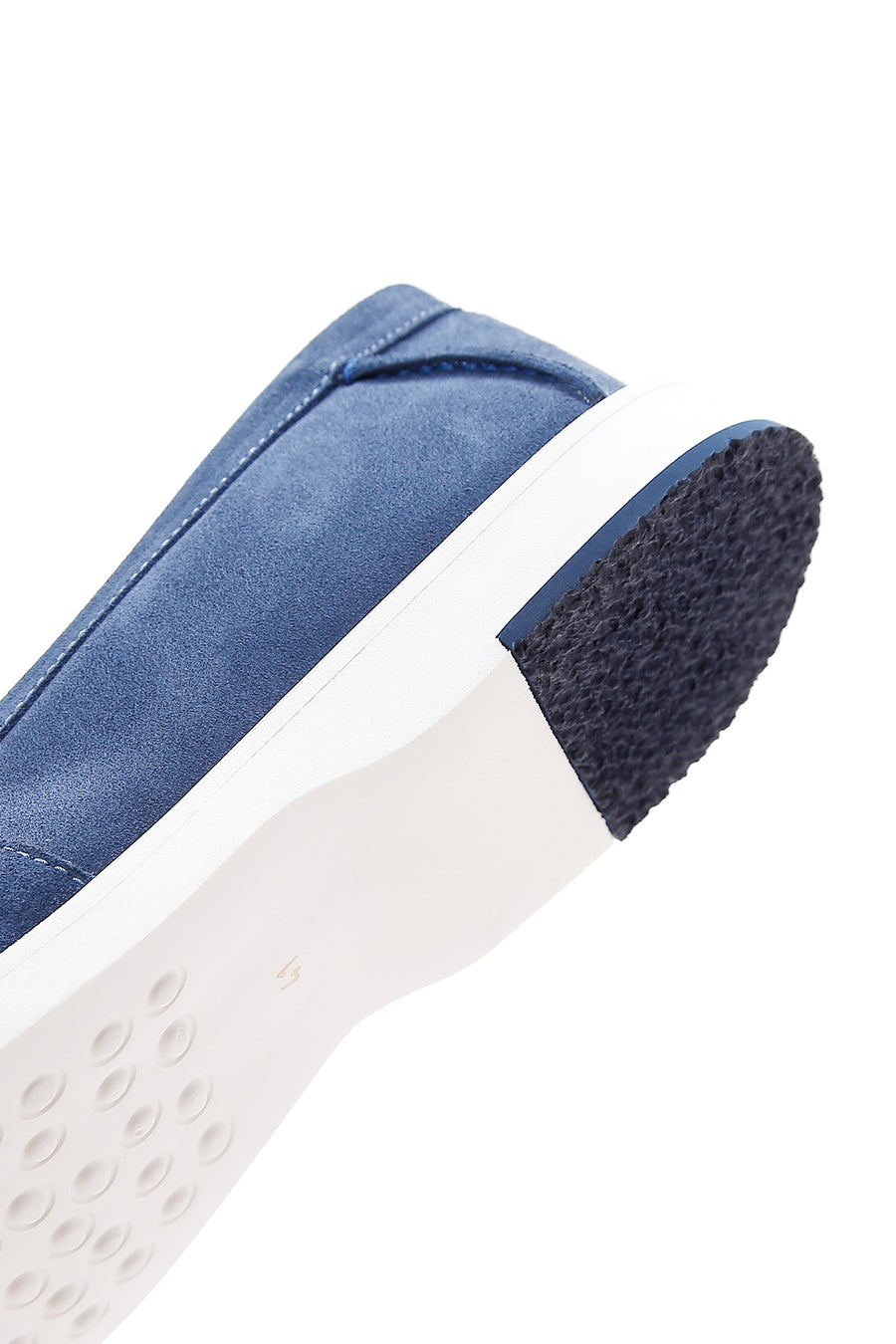 Erkek Mavi Süet Deri Casual Spor Loafer