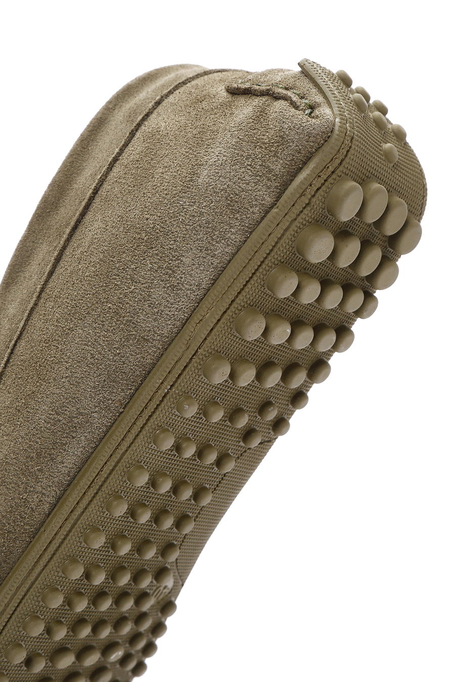 Men's Khaki Suede Leather Tasseled Daily Loafer