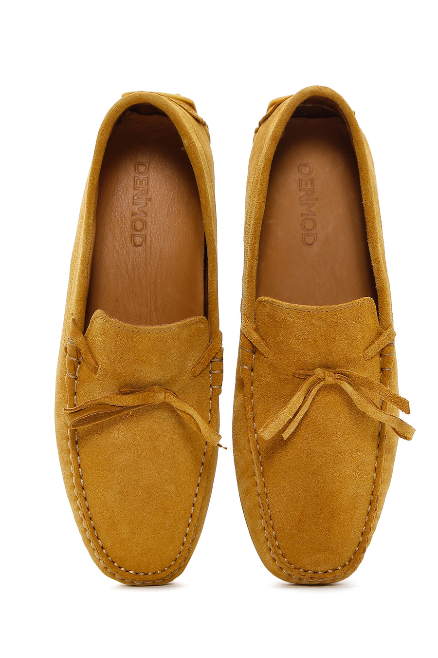 Men's Yellow Suede Leather Tasseled Daily Loafer