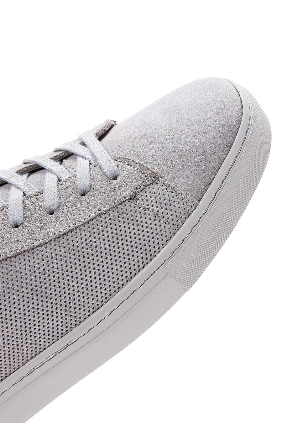 Erkek Gri Süet Deri Sneaker