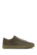 Erkek Haki Süet Deri Sneaker | Derimod