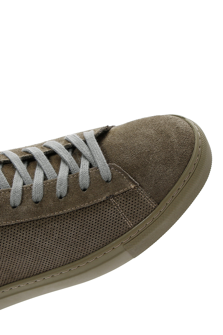 Erkek Haki Süet Deri Sneaker