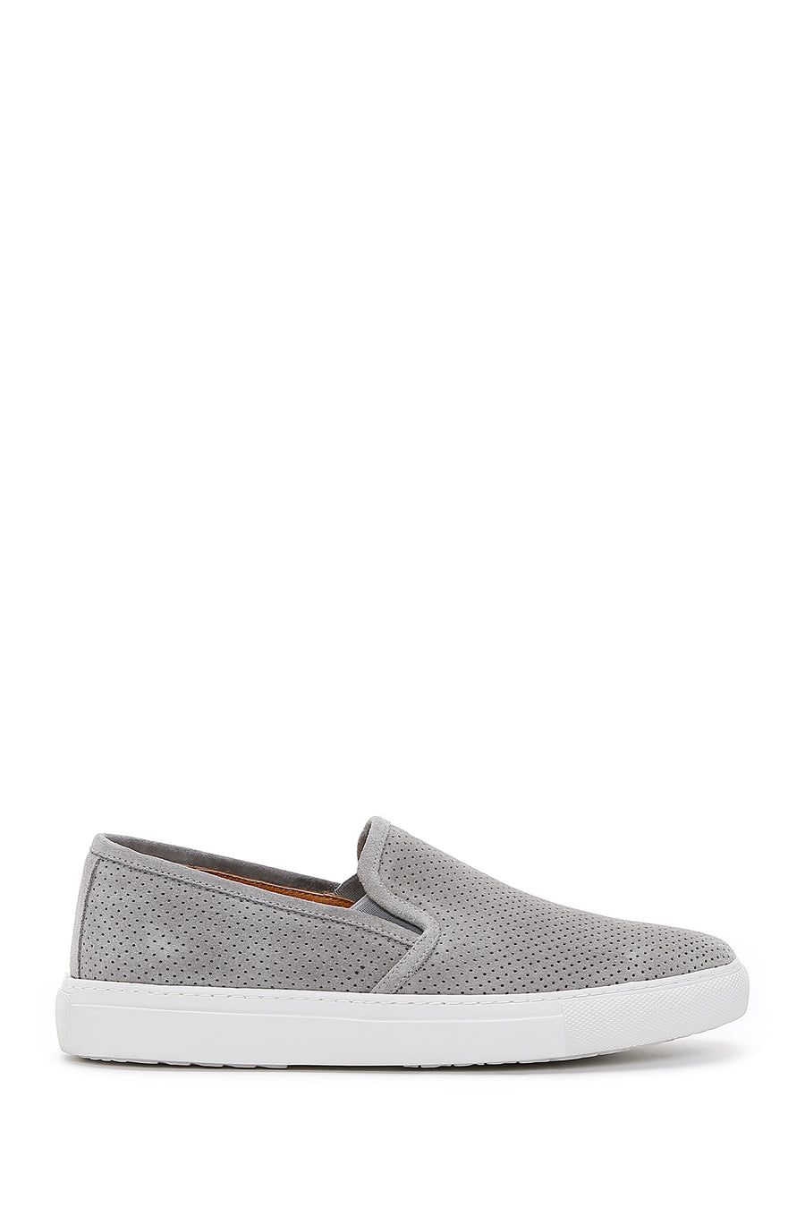 Erkek Gri Süet Deri Spor Loafer 23SFD630510 | Derimod