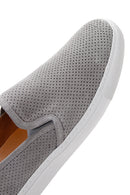 Erkek Gri Süet Deri Spor Loafer | Derimod