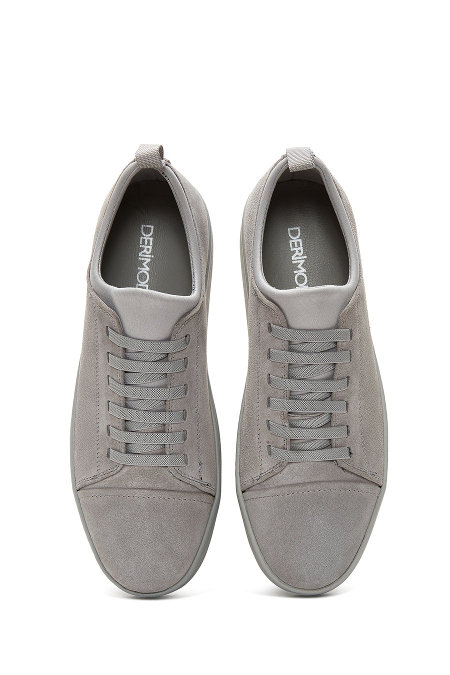 Erkek Gri Süet Deri Sneaker
