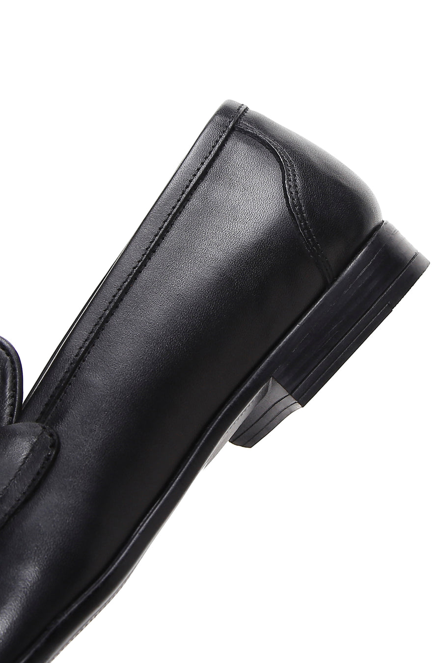 Erkek Siyah Deri Püsküllü Klasik Loafer