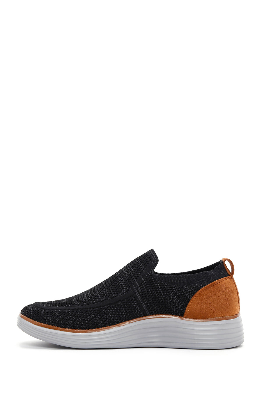 Men's Black Thick Soled Sneaker