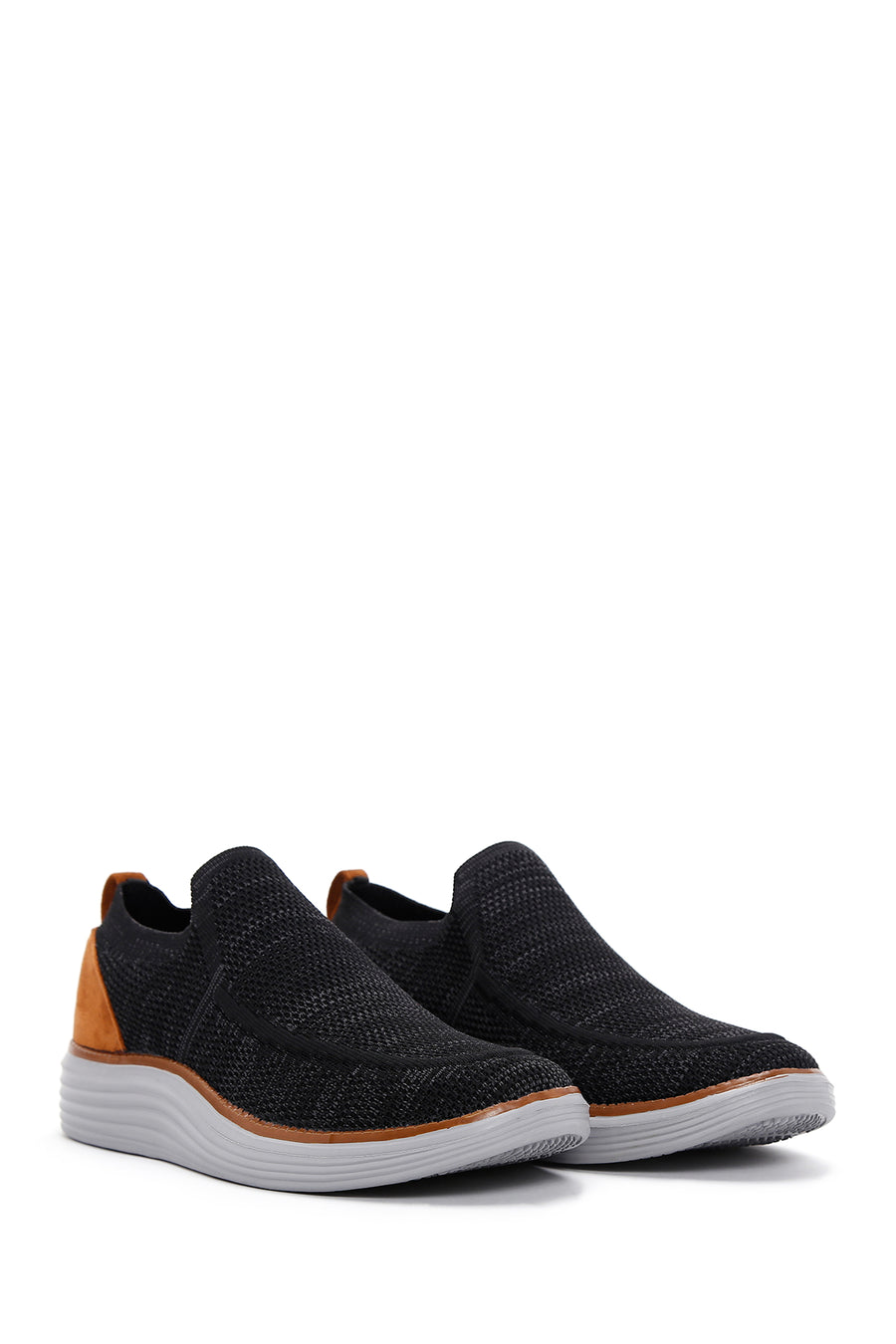 Men's Black Thick Soled Sneaker