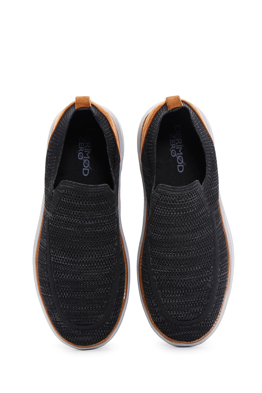Men's Black Thick Soled Sneaker