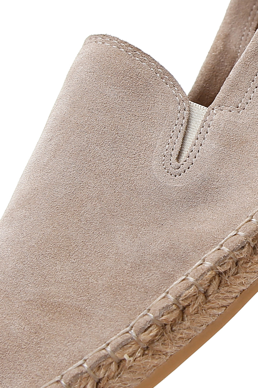 Men's Beige Suede Leather Espadrille