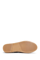 Men's Gray Suede Leather Espadrilles | Derimod