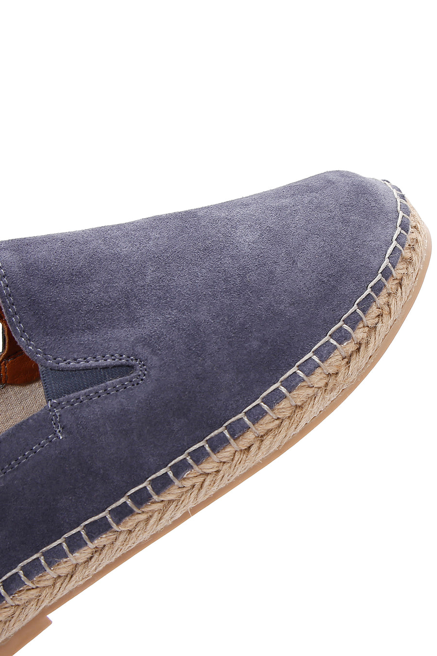 Men's Gray Suede Leather Espadrilles