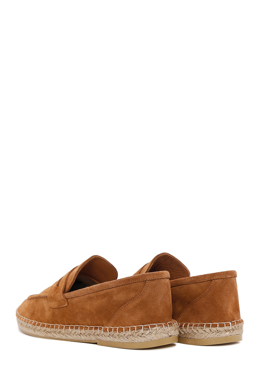 Men's Tan Suede Leather Espadrille