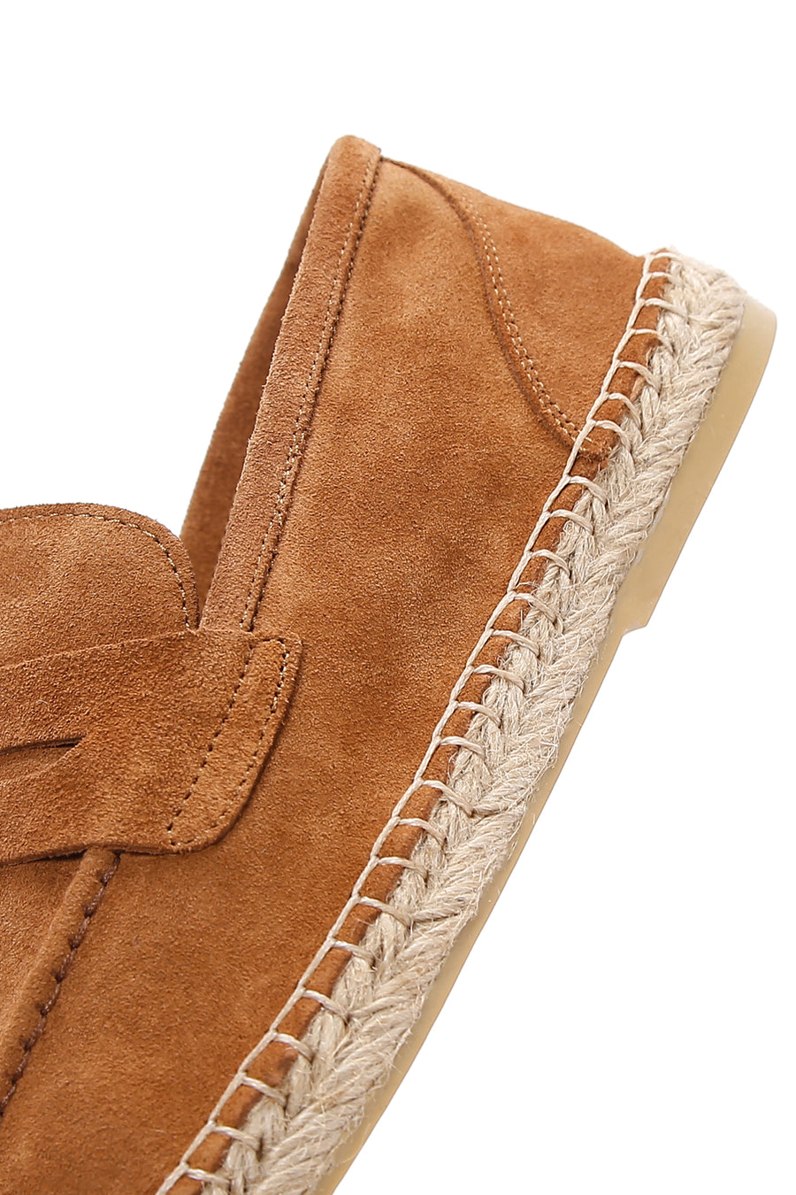 Men's Tan Suede Leather Espadrille