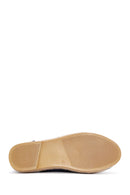 Men's Blue Suede Leather Espadrilles | Derimod