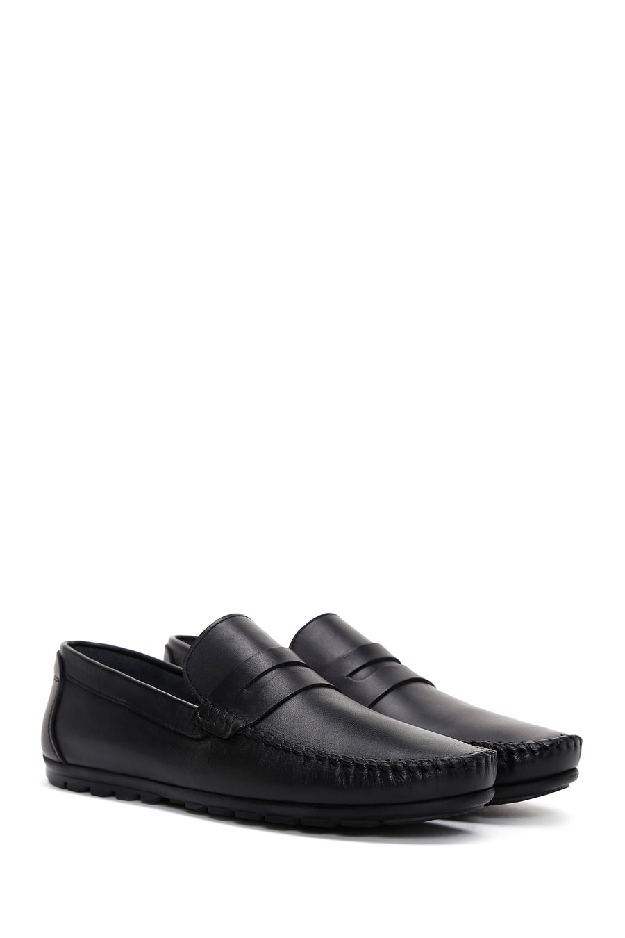 Men's Black Leather Classic Loafer
