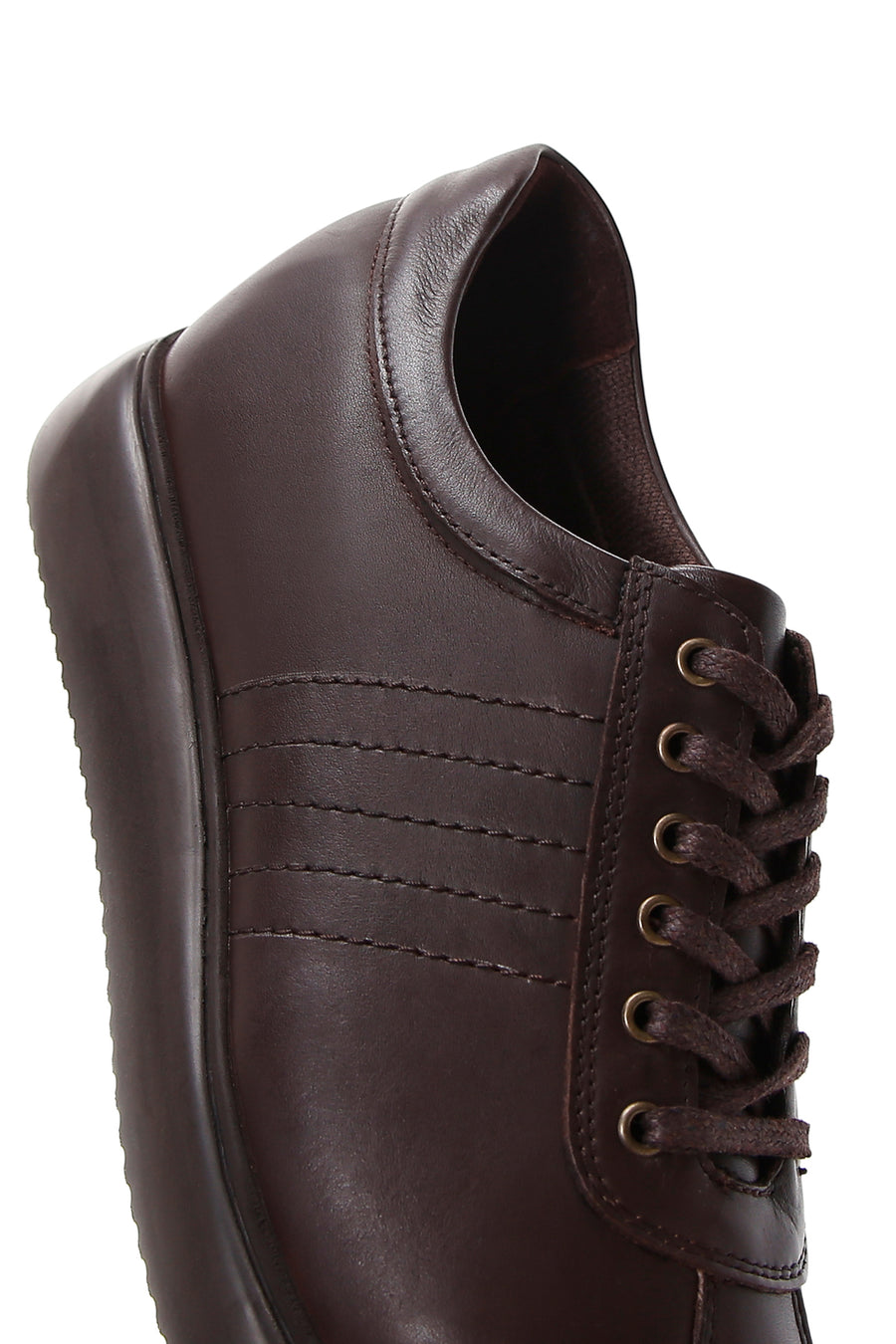 Erkek Kahverengi Deri Casual Sneaker
