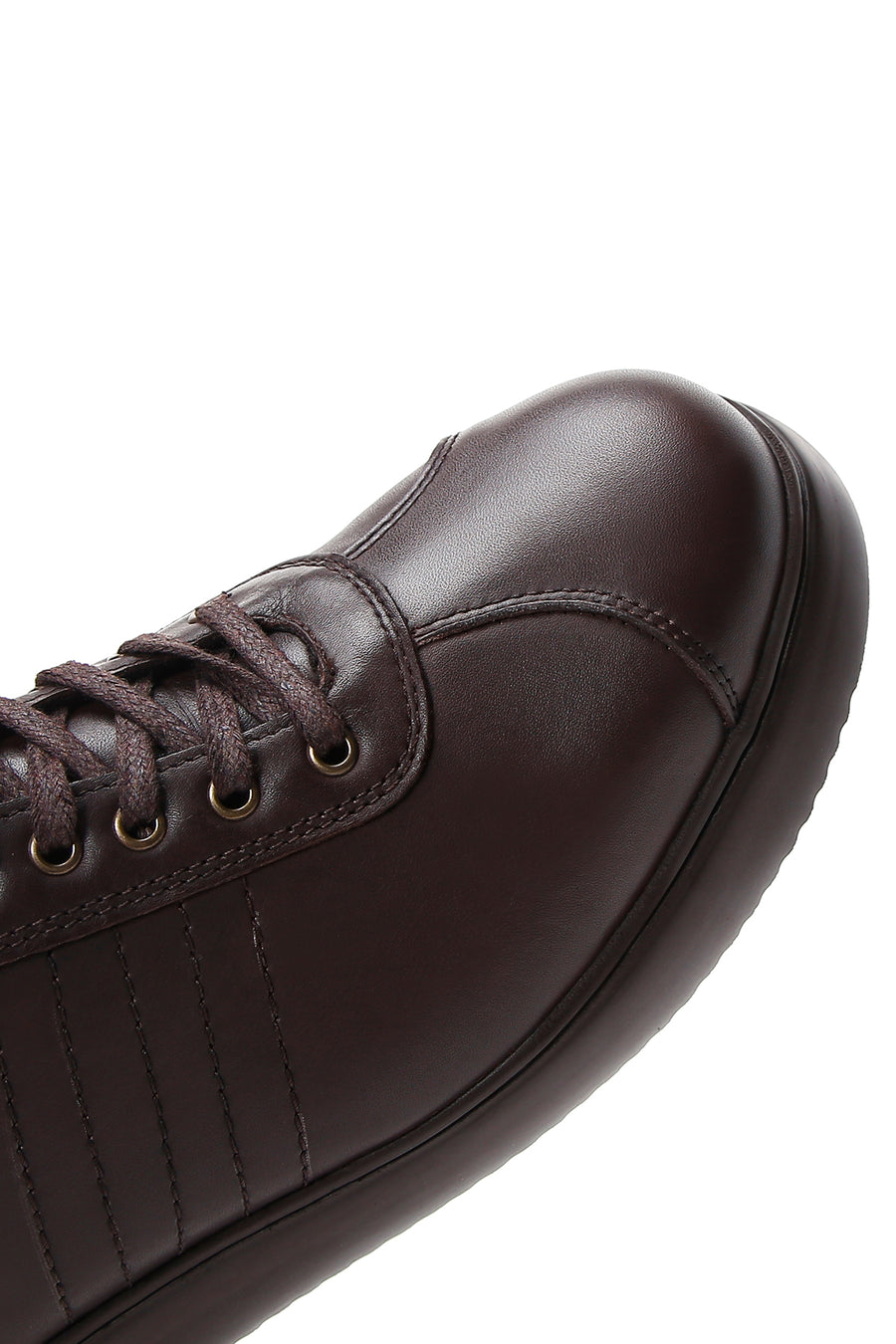 Erkek Kahverengi Deri Casual Sneaker