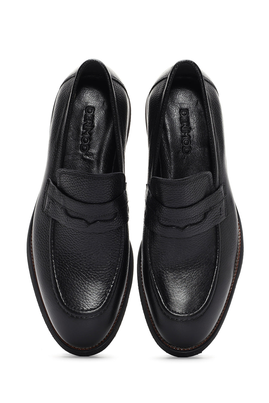 Erkek Siyah Deri Casual Loafer