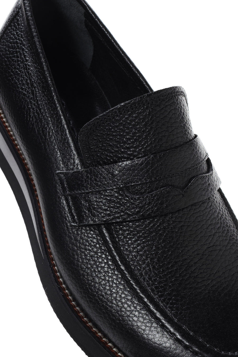 Erkek Siyah Deri Casual Loafer