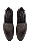 Erkek Kahverengi Deri Klasik Loafer | Derimod