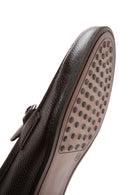 Erkek Kahverengi Deri Tokalı Klasik Loafer | Derimod