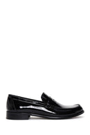 Erkek Siyah Deri Rugan Klasik Loafer | Derimod
