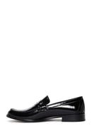 Erkek Siyah Deri Rugan Klasik Loafer | Derimod