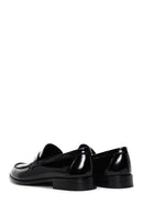 Erkek Siyah Deri Rugan Klasik Loafer | Derimod
