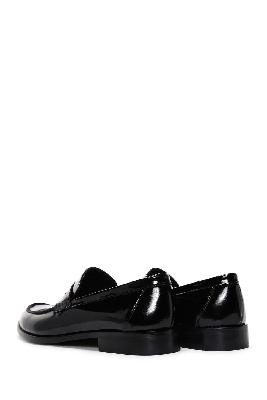 Erkek Siyah Deri Rugan Klasik Loafer