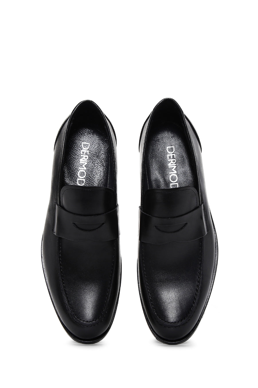 Erkek Siyah Deri Klasik Loafer