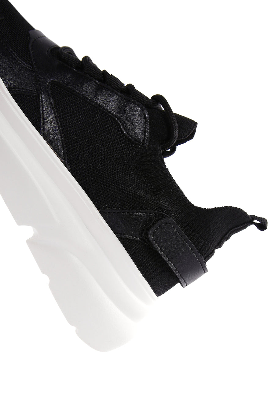 Kadın Siyah Kalın Tabanlı Sneaker