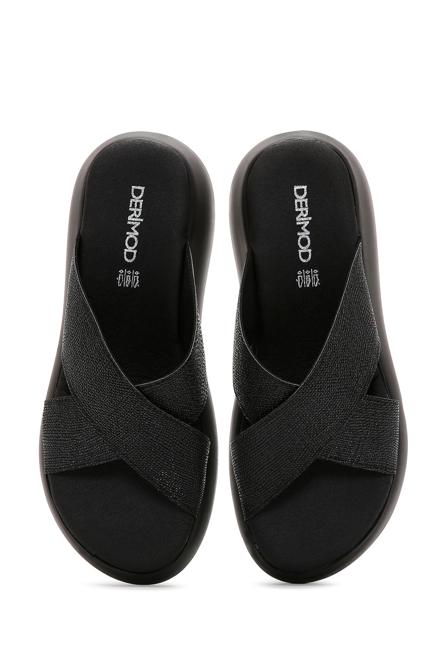 Women's Black Comfort Slippers