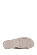 Women's Ecru Comfort Slippers | Derimod