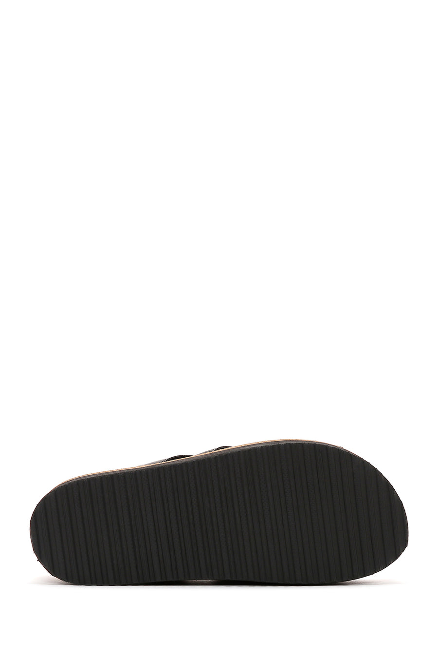 Women's Black Thick Soled Comfort Slippers