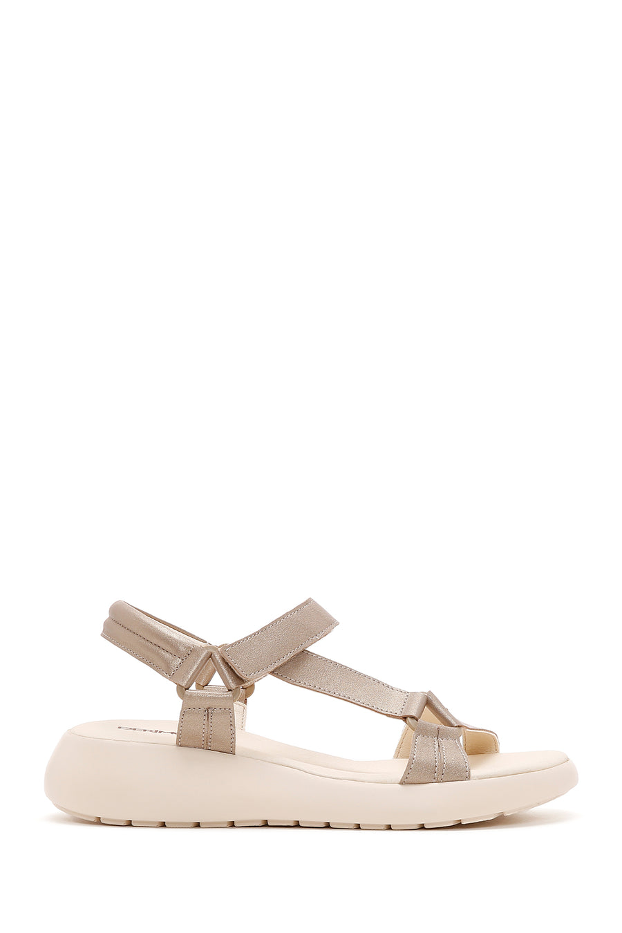 Kadın Altın Düz Comfort Sandalet 23SFE235932 | Derimod
