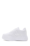 Women's White Thick Soled Sneaker | Derimod