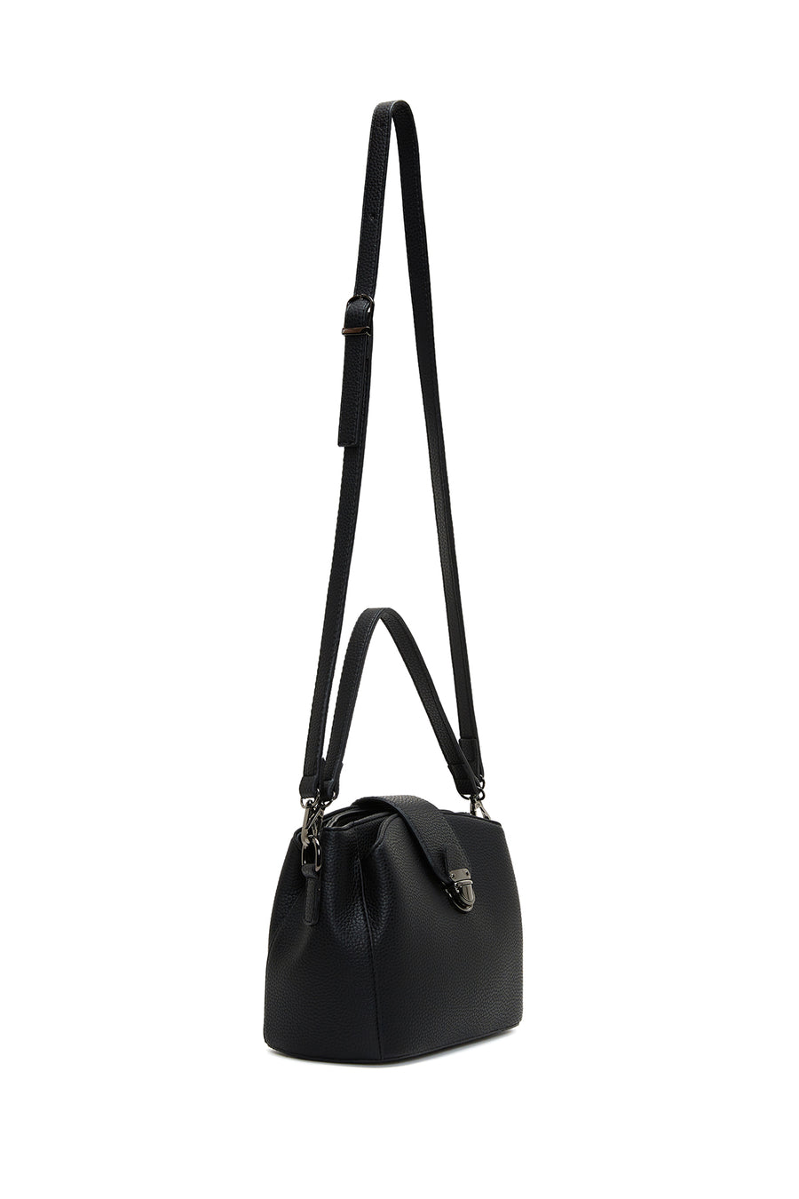 Women's Black Long Strap Crossbody Bag