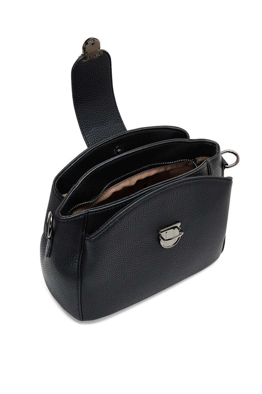 Women's Black Long Strap Crossbody Bag