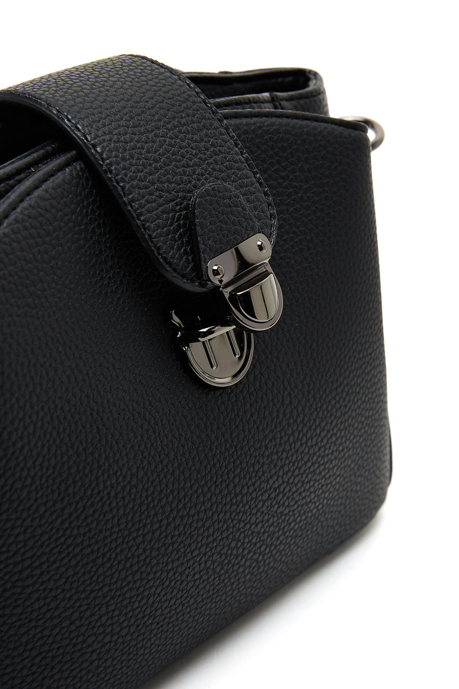 Women's Black Long Strap Crossbody Bag