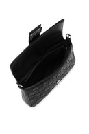 Women's Black Knitted Patterned Long Strap Shoulder Bag | Derimod