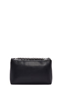 Women's Black Knitted Patterned Long Strap Shoulder Bag | Derimod