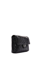 Women's Black Knitted Patterned Long Strap Shoulder Bag | Derimod
