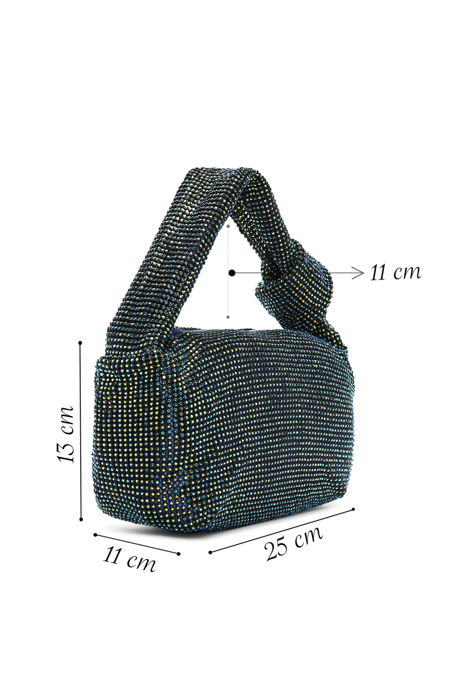 Women's Blue Stone Handbag