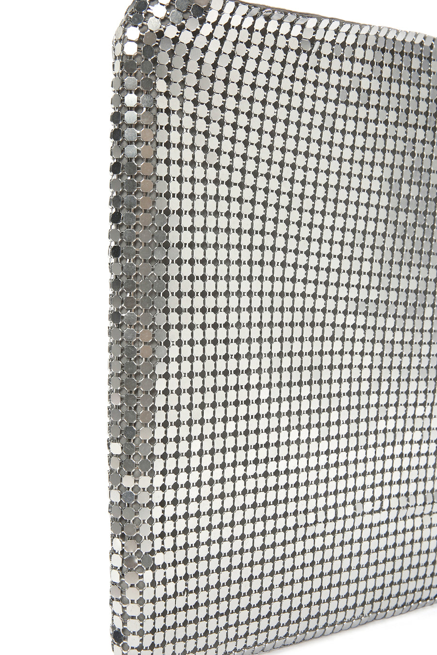 Kadın Gümüş Metal Desenli Kol Çantası