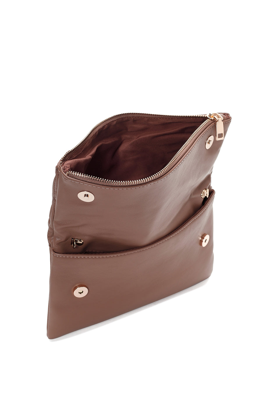 Women's Brown Long Chain Strap Crossbody Bag