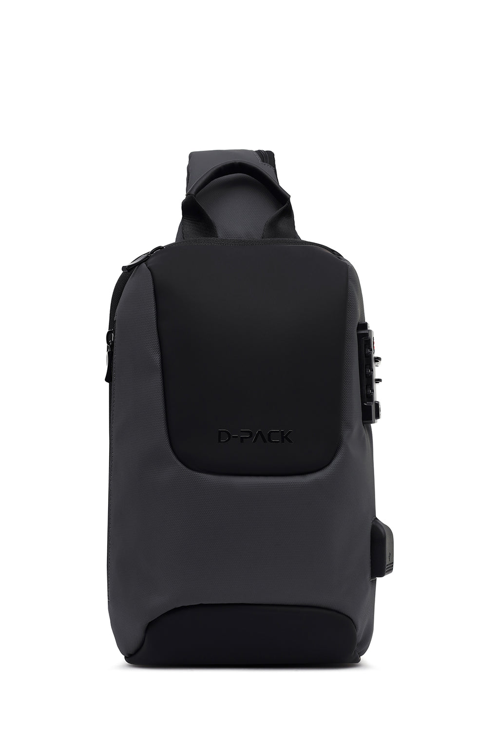 D-Pack Erkek Gri Teknolojik Çapraz Çanta