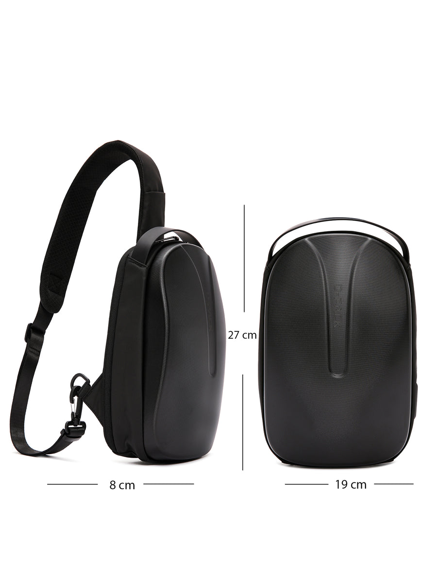 D-Pack Erkek Siyah Teknolojik Hardcase Uzun Askılı Omuz Çantası