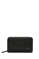 Men's Black Leather Handbag with Phone Compartment | Derimod