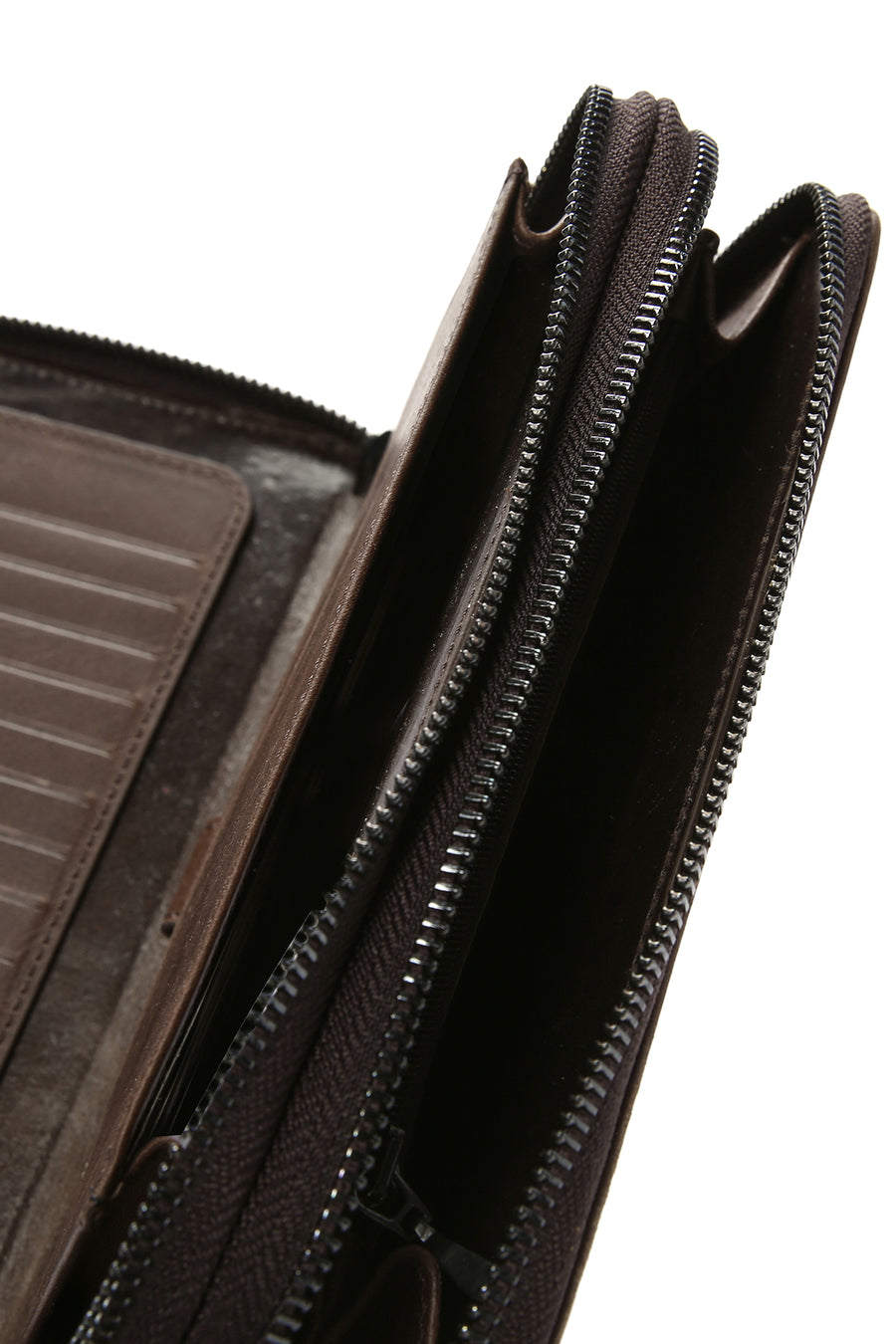Men's Brown Leather Handbag with Phone Compartment